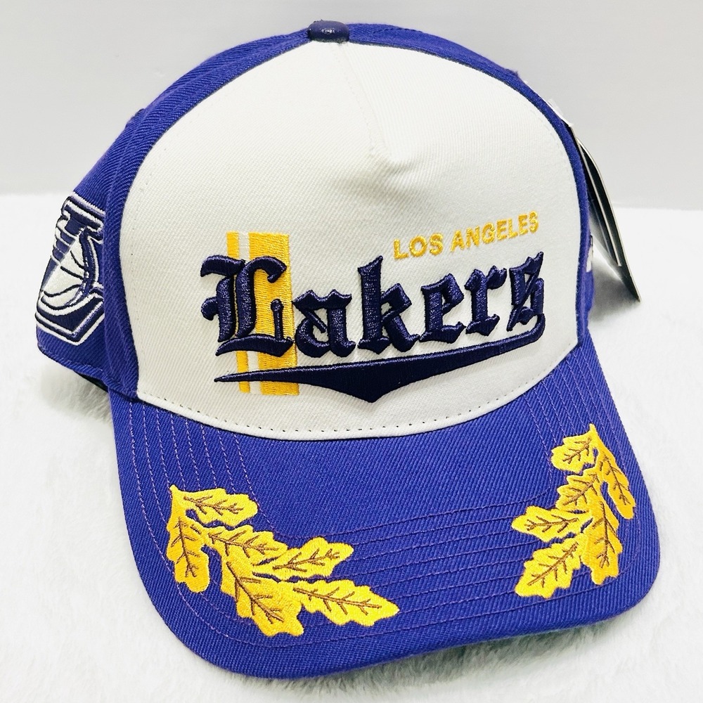 Pro Standard Los Angeles Lakers A-Frame Elite Hat Cap Adjustable Snapback Purple